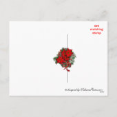 雪のクリスマスメールボックス – パーソナライズ シーズンポストカード (裏面)