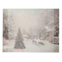 雪のクリスマスモーニングメモ帳