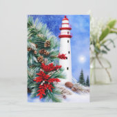 雪のクリスマスライトハウスバジェットミニ シーズンカード (スタンド正面)