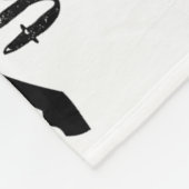 雪のクリスマス休暇を通じてダックスシュント フリースブランケット (角)