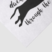 雪のクリスマス休暇を通じてダックスシュント 薄葉紙 (詳細)