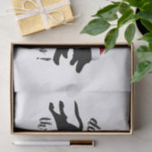 雪のクリスマス休暇を通じてダックスシュント 薄葉紙 (ギフト)