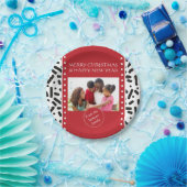 雪のクリスマス静止と贈り物 ペーパープレート (パーティー)