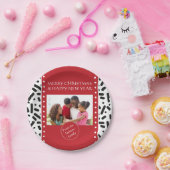 雪のクリスマス静止と贈り物 ペーパープレート (パーティー)