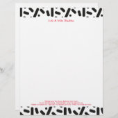 雪のクリスマス静止と贈り物 レターヘッド (正面/裏面)