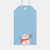 雪のクリスマス ギフトタグ (裏面)