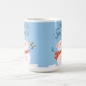 雪のクリスマス コーヒーマグカップ (中央)