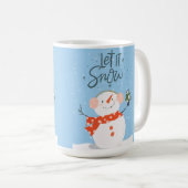 雪のクリスマス コーヒーマグカップ (正面右)