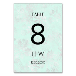 雪のクリスマス テーブルナンバー