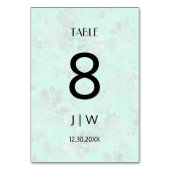 雪のクリスマス テーブルナンバー (裏面)