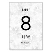 雪のクリスマス テーブルナンバー (裏面)