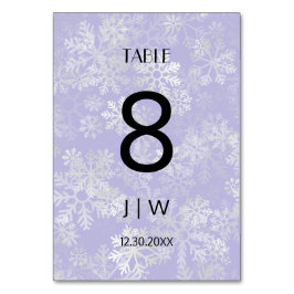 雪のクリスマス テーブルナンバー