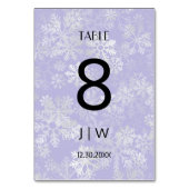 雪のクリスマス テーブルナンバー (裏面)