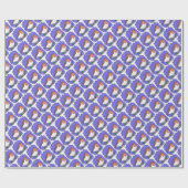 雪のクリスマス・ロビン ラッピングペーパー (フラット)