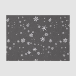 雪のグレーウィンタークリスマスホリデー 薄葉紙