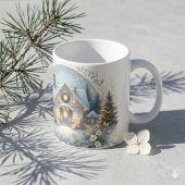 雪のコテージの光景 コーヒーマグカップ