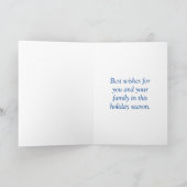 雪のコテージ – ヴィンテージクリスマスカード シーズンカード (内部)