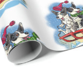 雪のコーギー ラッピングペーパー (ロールコーナー)