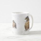 雪のコーヒーマグの準備ができている コーヒーマグカップ (正面右)