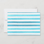 雪のコーンとサンシャイン パーティーの招待状 招待状 (裏面)