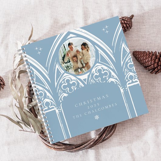 雪のゴシック冬のおとぎ話クリスマス新年 ノートブック