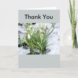 雪のサンキューカードのSnowdrops サンキューカード