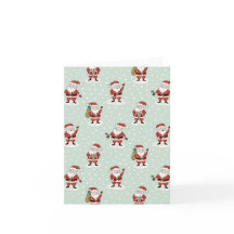 雪のサンタホリデーグリーティング