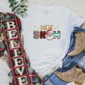 雪のサンタ・ウィメンズ・クリスマス Tシャツ