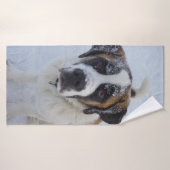 雪のサンベルナール バスタオル (バスタオル)