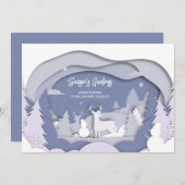 雪のシエレガントーントナディアカンパニーホリデーカード シーズンカード (正面/裏面)