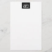 雪のシカ 便箋 (正面)