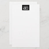 雪のシカ 便箋 (正面/裏面)