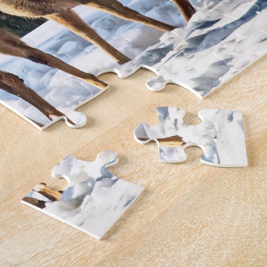 雪のシジカ ジグソーパズル (側面)