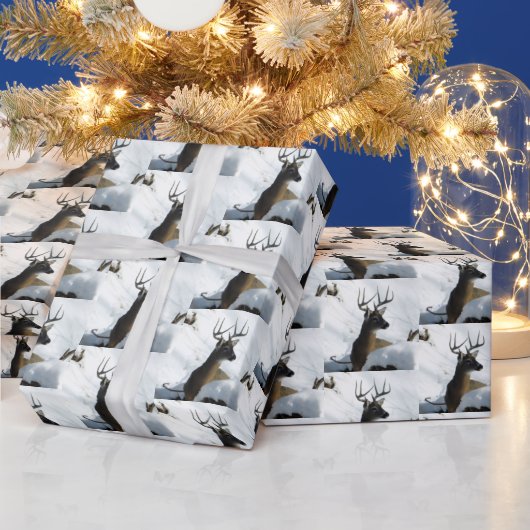 雪のシジカ ラッピングペーパー (クリスマス)