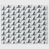 雪のシジカ ラッピングペーパー (フラット)