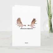 雪のシャベルで掘るビジネス シーズンカード (裏面)