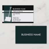 雪のシャベルの優雅 名刺 (正面/裏面)