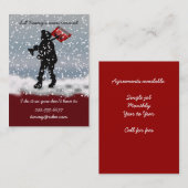 雪のシャベル 名刺 (正面/裏面)