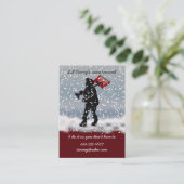 雪のシャベル 名刺 (スタンド正面)