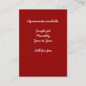 雪のシャベル 名刺 (裏面)