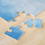 雪のシュナウツァードッグのクリスマスドッグハウス ジグソーパズル (側面)