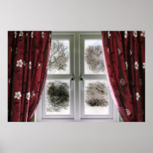 雪のシーンに対するウィンドウビュー