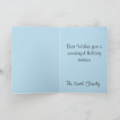 雪のシーンフォトカード シーズンカード (内部)