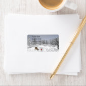 雪のシーン住所 シール (インサイチュ)