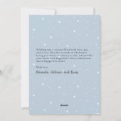 雪のシーン写真ホリデーカードを残そう シーズンカード (裏面)