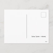 雪のシーン – モネ シーズンポストカード (裏面)