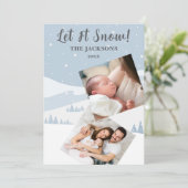 雪のシーン　写真　ホリデーカード シーズンカード (スタンド正面)