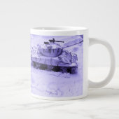 雪のジオラマ·マグのドイツ戦車 ジャンボコーヒーマグカップ (右)