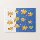 雪のジンジャーパンパズル ジグソーパズル (横)