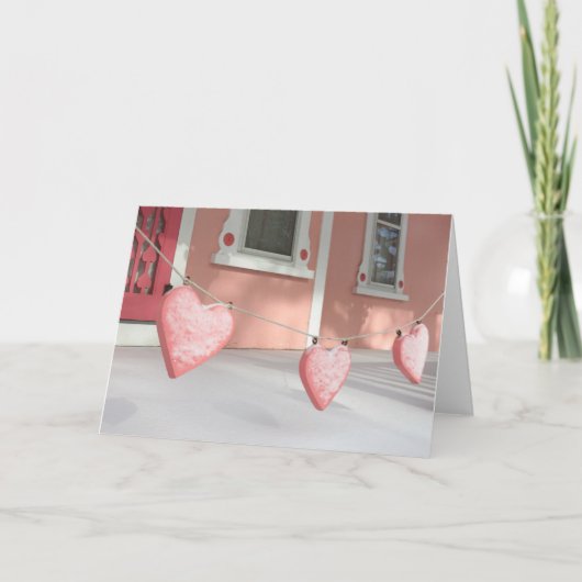 雪のジンジャーブレッドハート- Martha's Vineyard カード (正面)